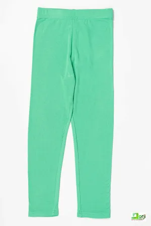 Girl's Full-Length Mint Green Leggings