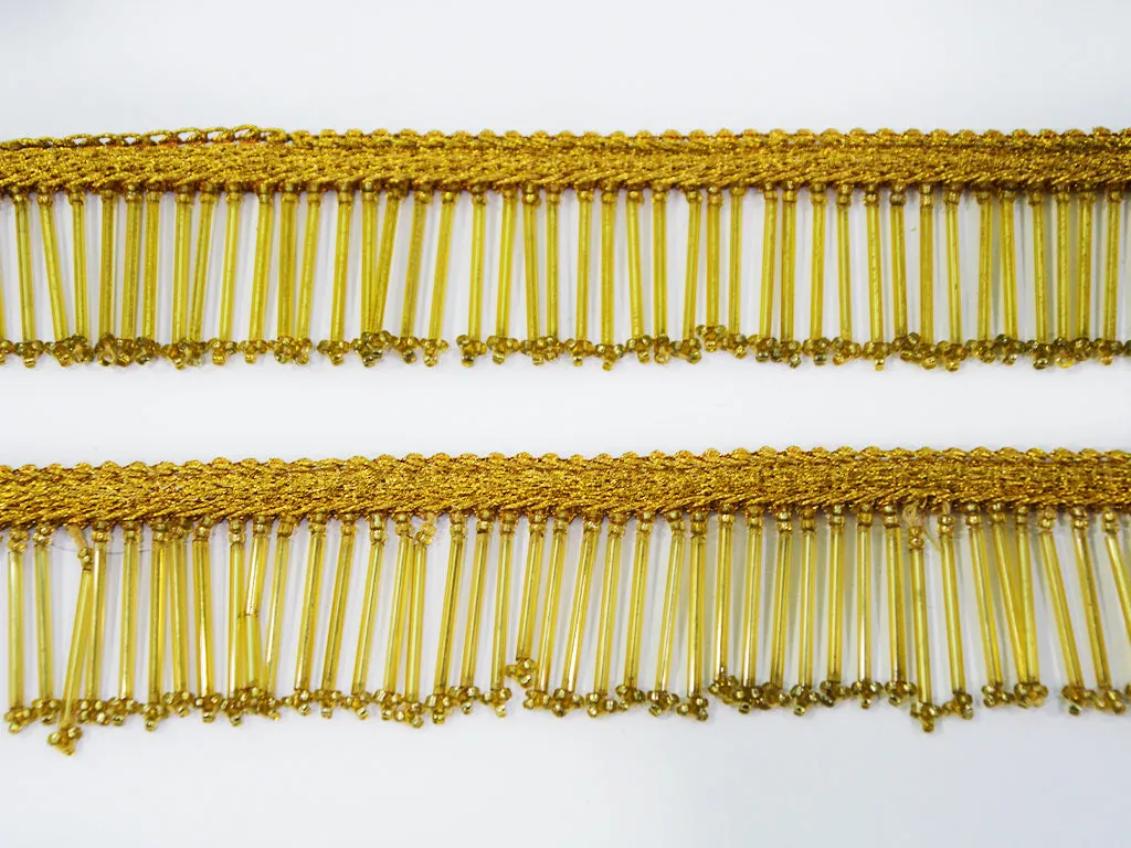 Golden Pipe Beads Border