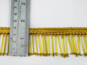 Golden Pipe Beads Border