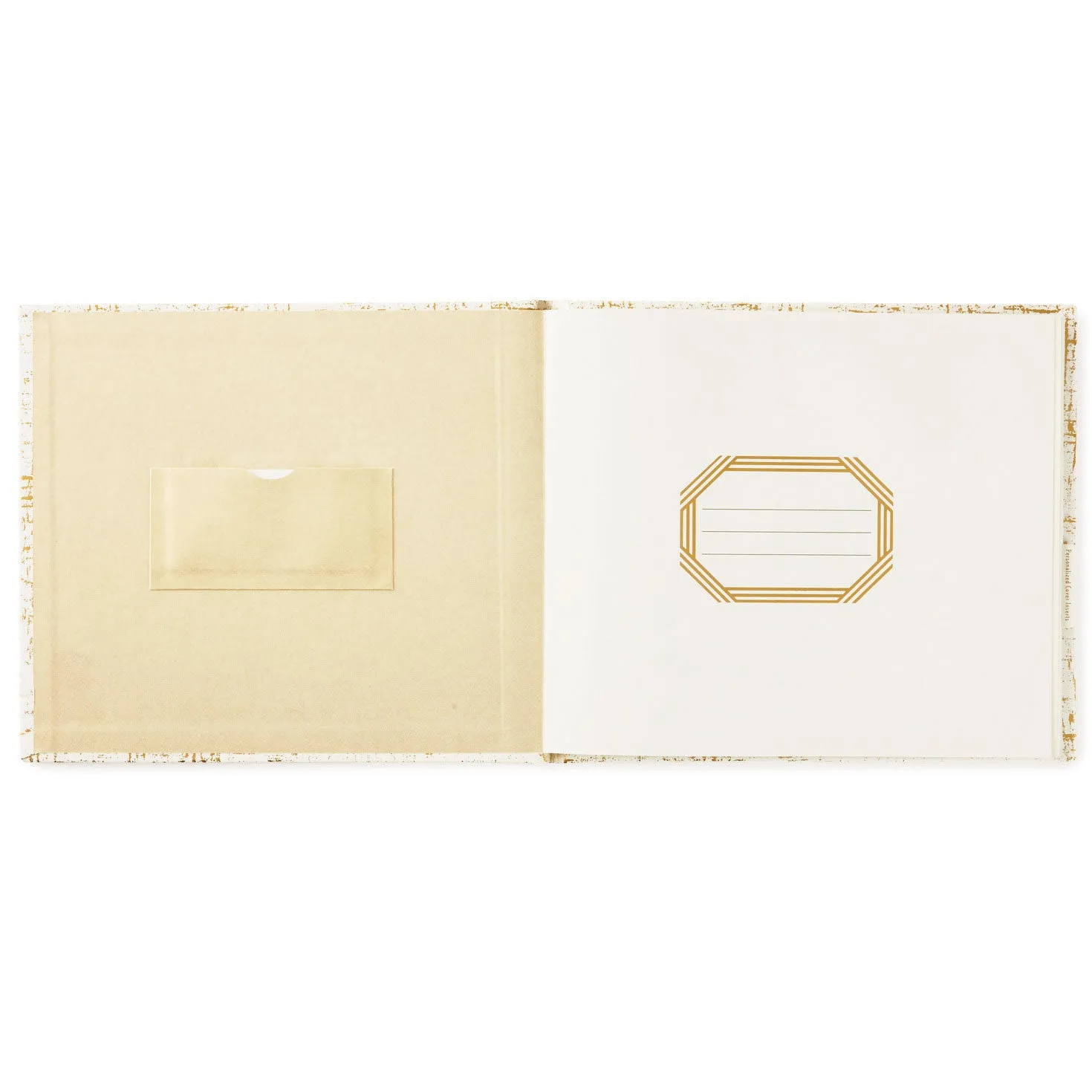 Hallmark Ivory and Gold Guest Book