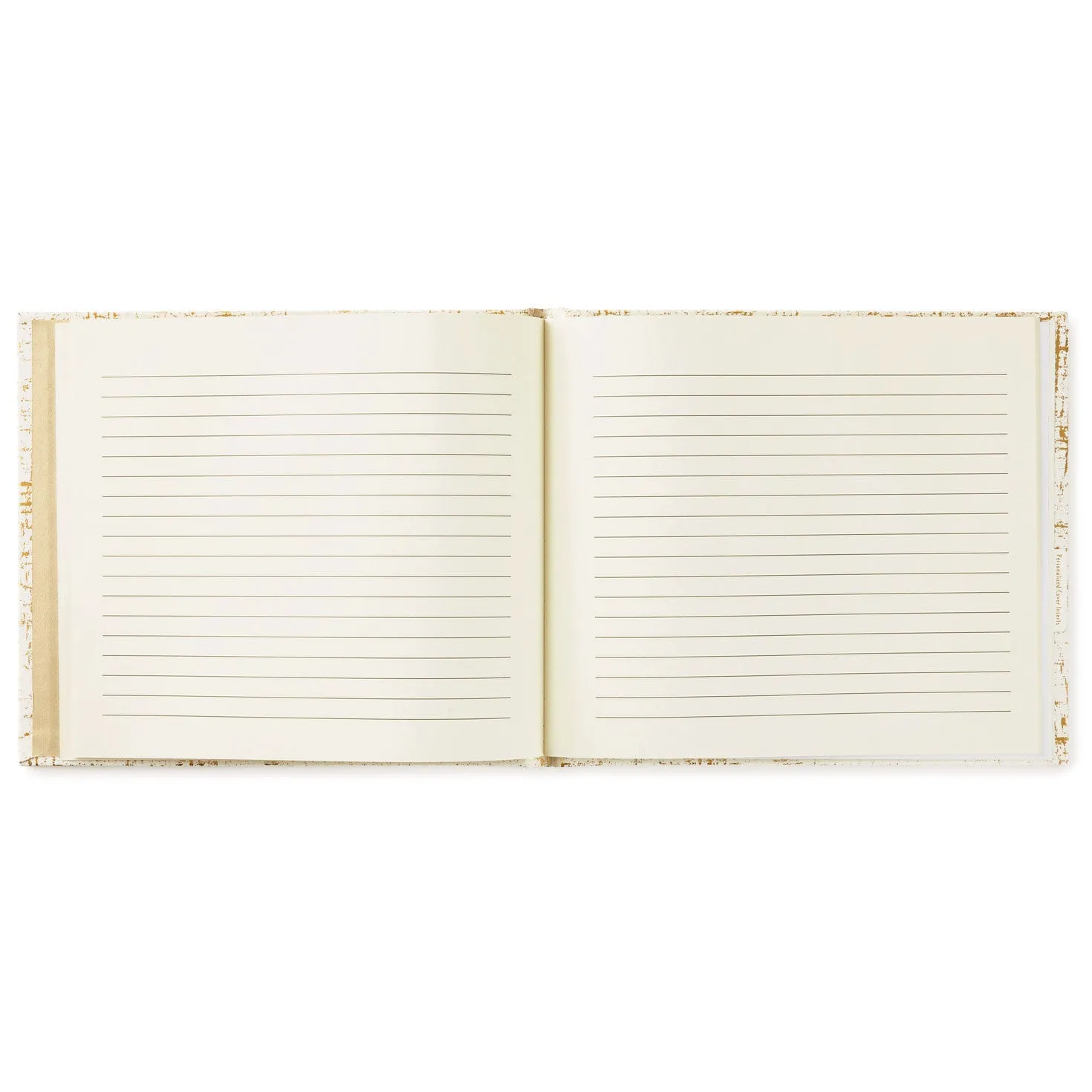 Hallmark Ivory and Gold Guest Book