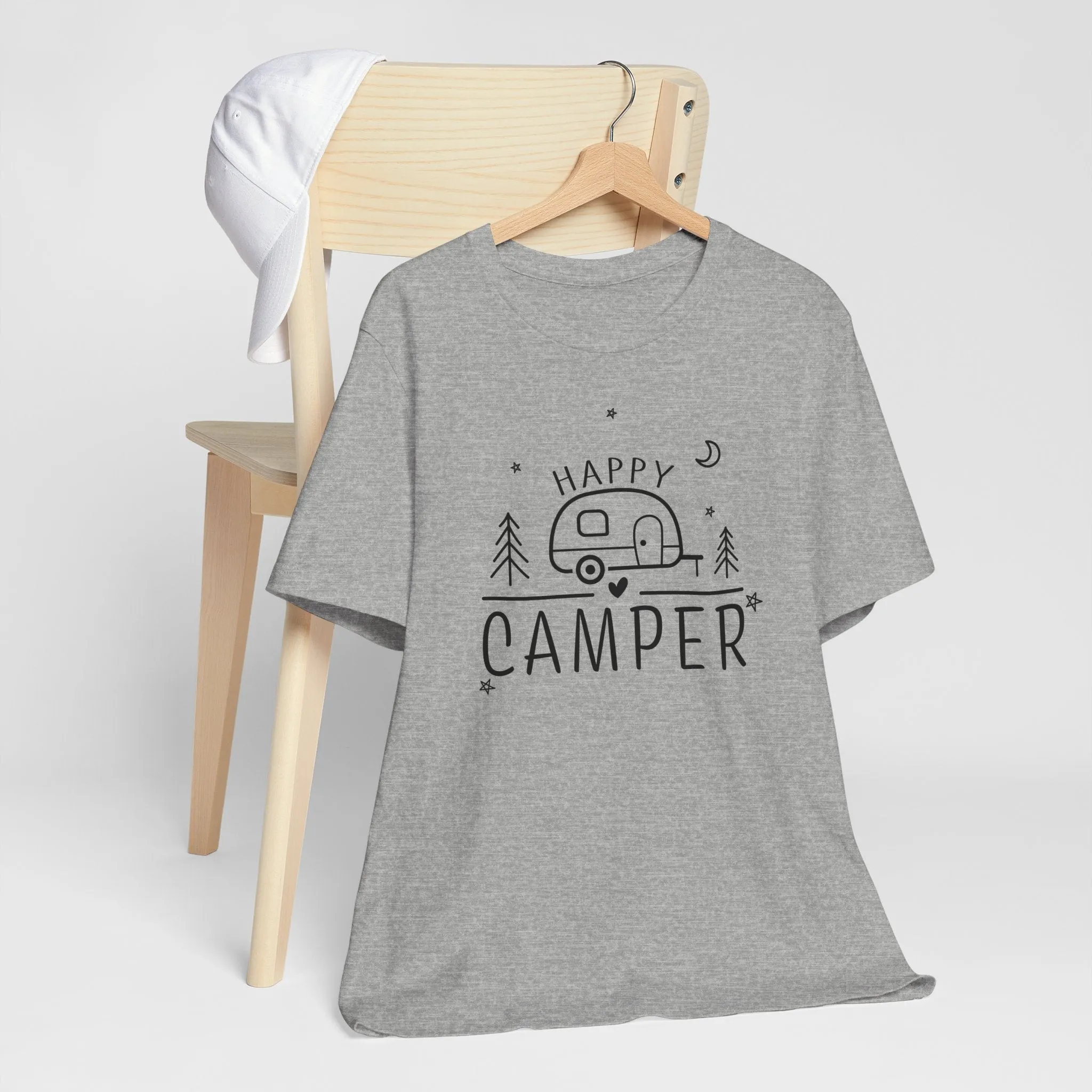 Happy Camper T-Shirt, Camping Shirt, Outdoor Shirt, Vacation Shirt
