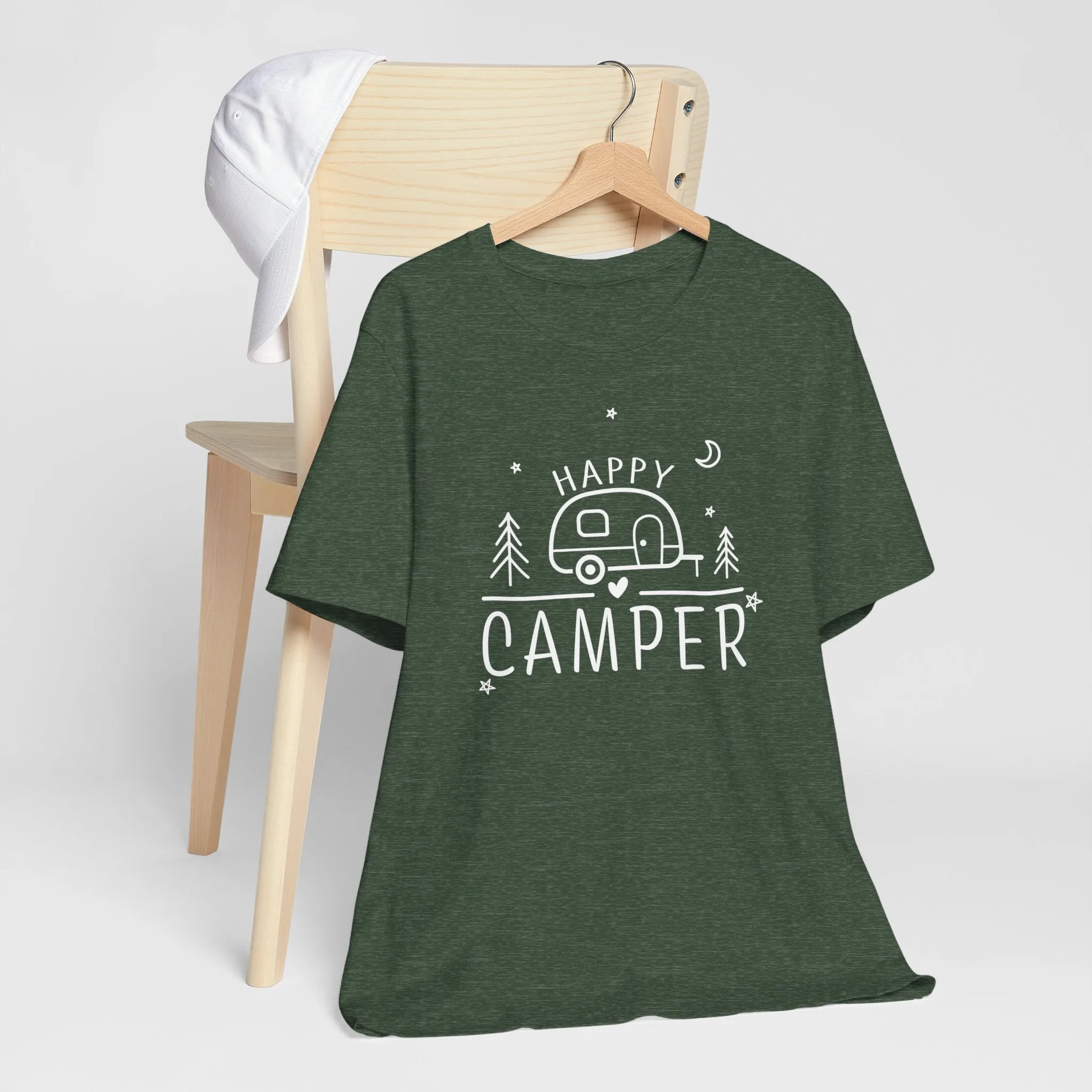 Happy Camper T-Shirt, Camping Shirt, Outdoor Shirt, Vacation Shirt