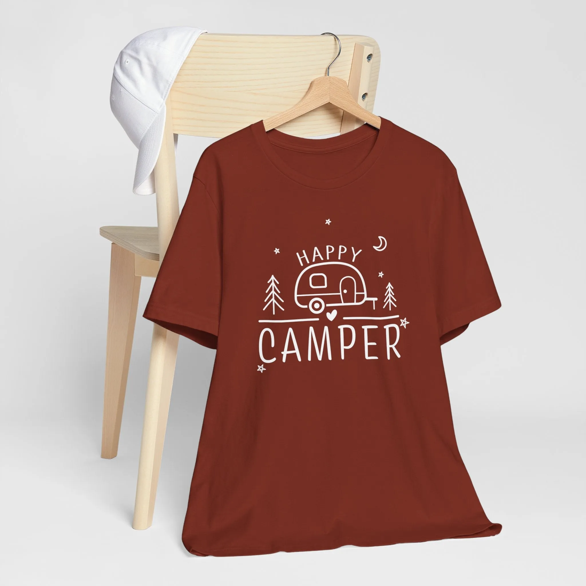 Happy Camper T-Shirt, Camping Shirt, Outdoor Shirt, Vacation Shirt