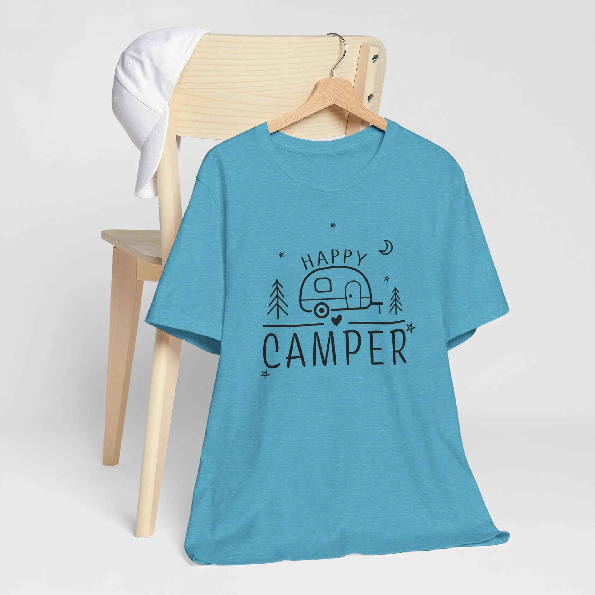Happy Camper T-Shirt, Camping Shirt, Outdoor Shirt, Vacation Shirt