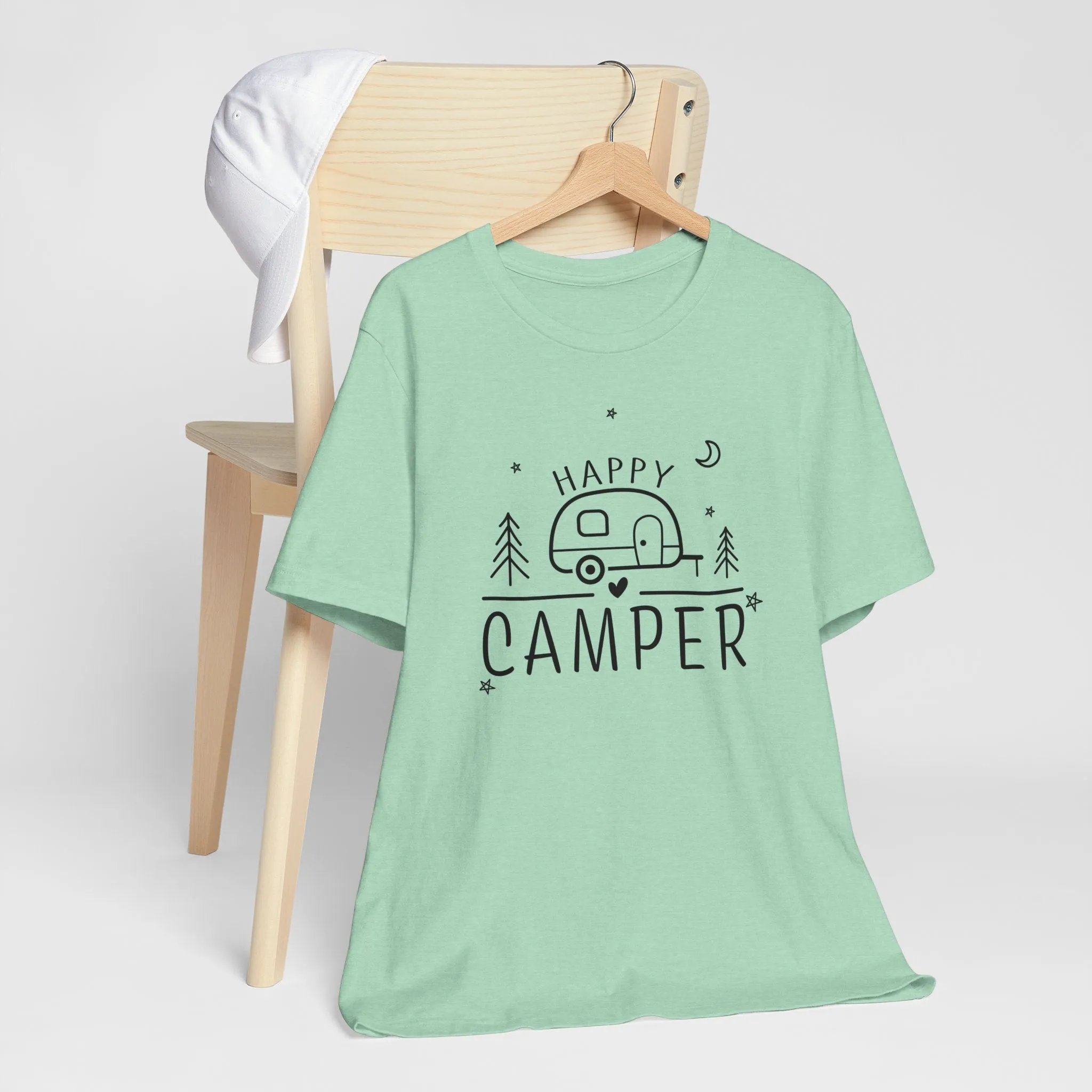 Happy Camper T-Shirt, Camping Shirt, Outdoor Shirt, Vacation Shirt