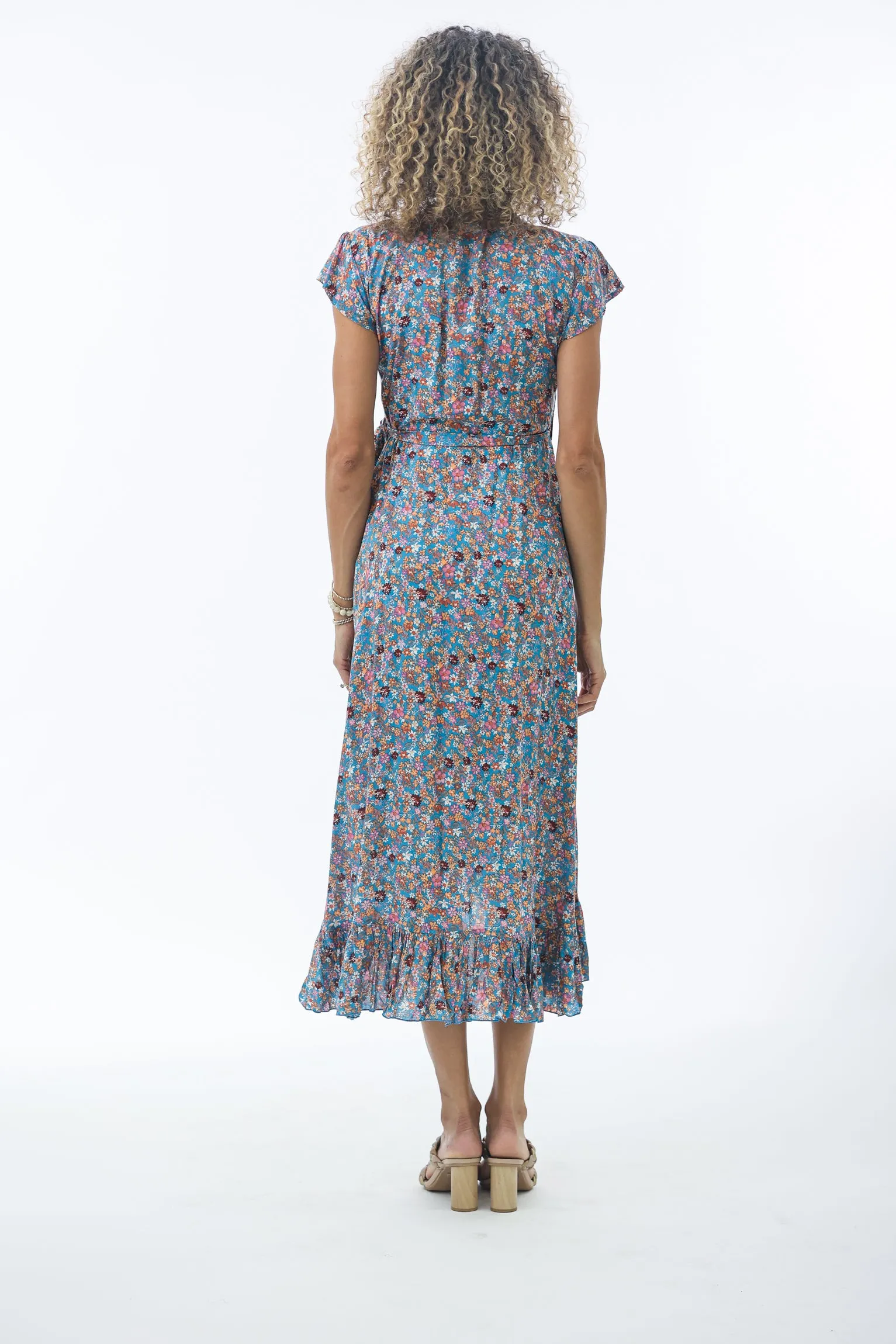 Havana Maxi Wrap Dress in Ditsy