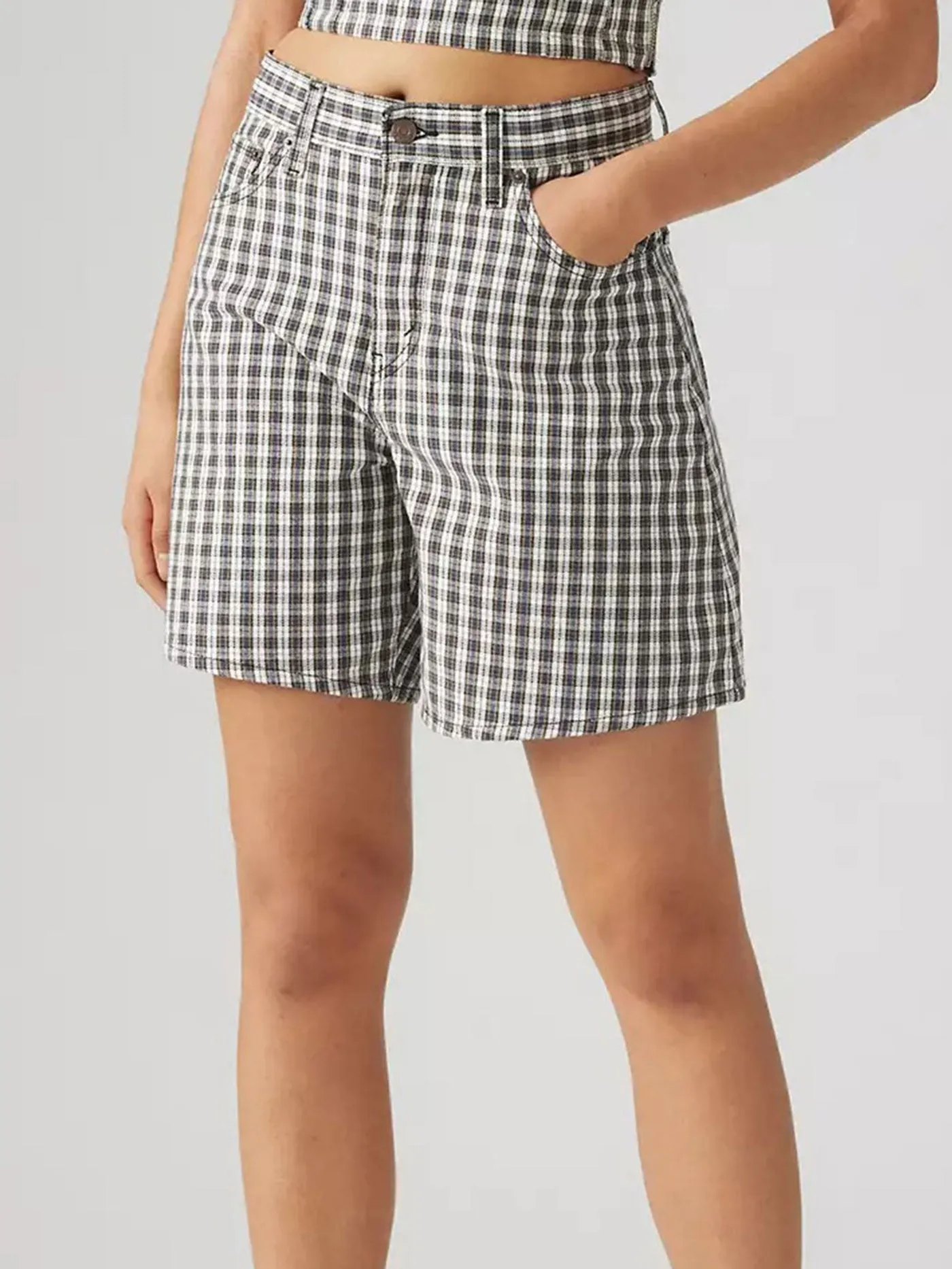 High Baggy Milo Plaid Short