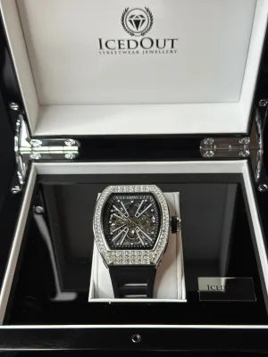 IcedOut Elite Baguette Watch - Black ice