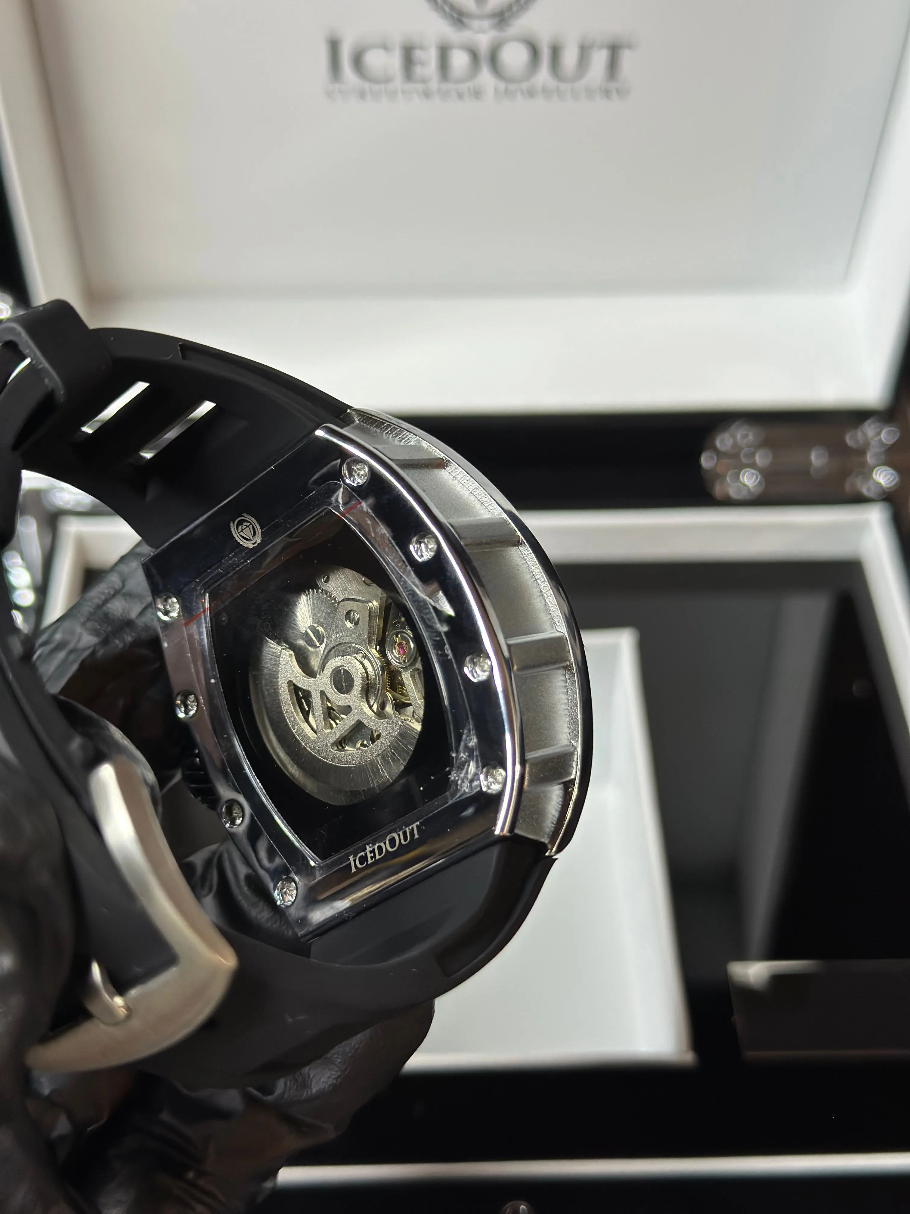 IcedOut Elite Baguette Watch - Black ice