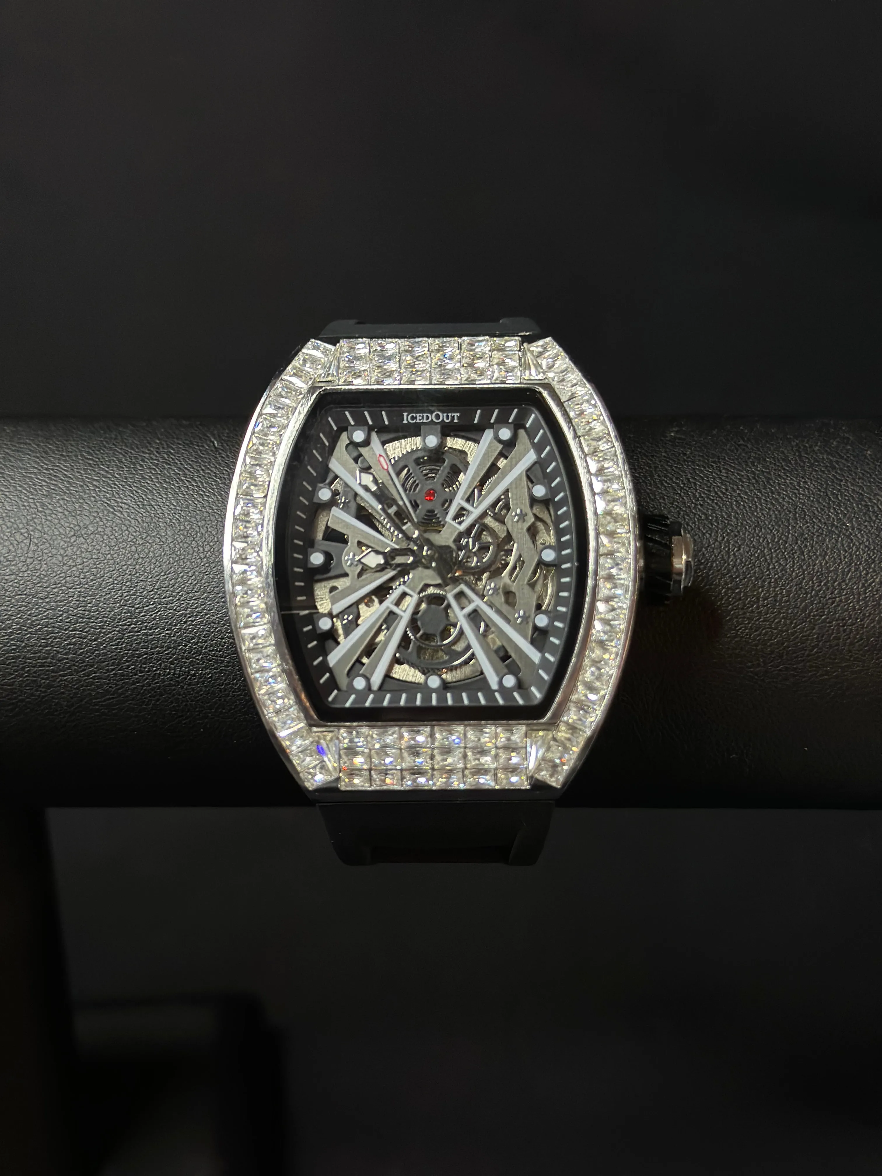 IcedOut Elite Baguette Watch - Black ice