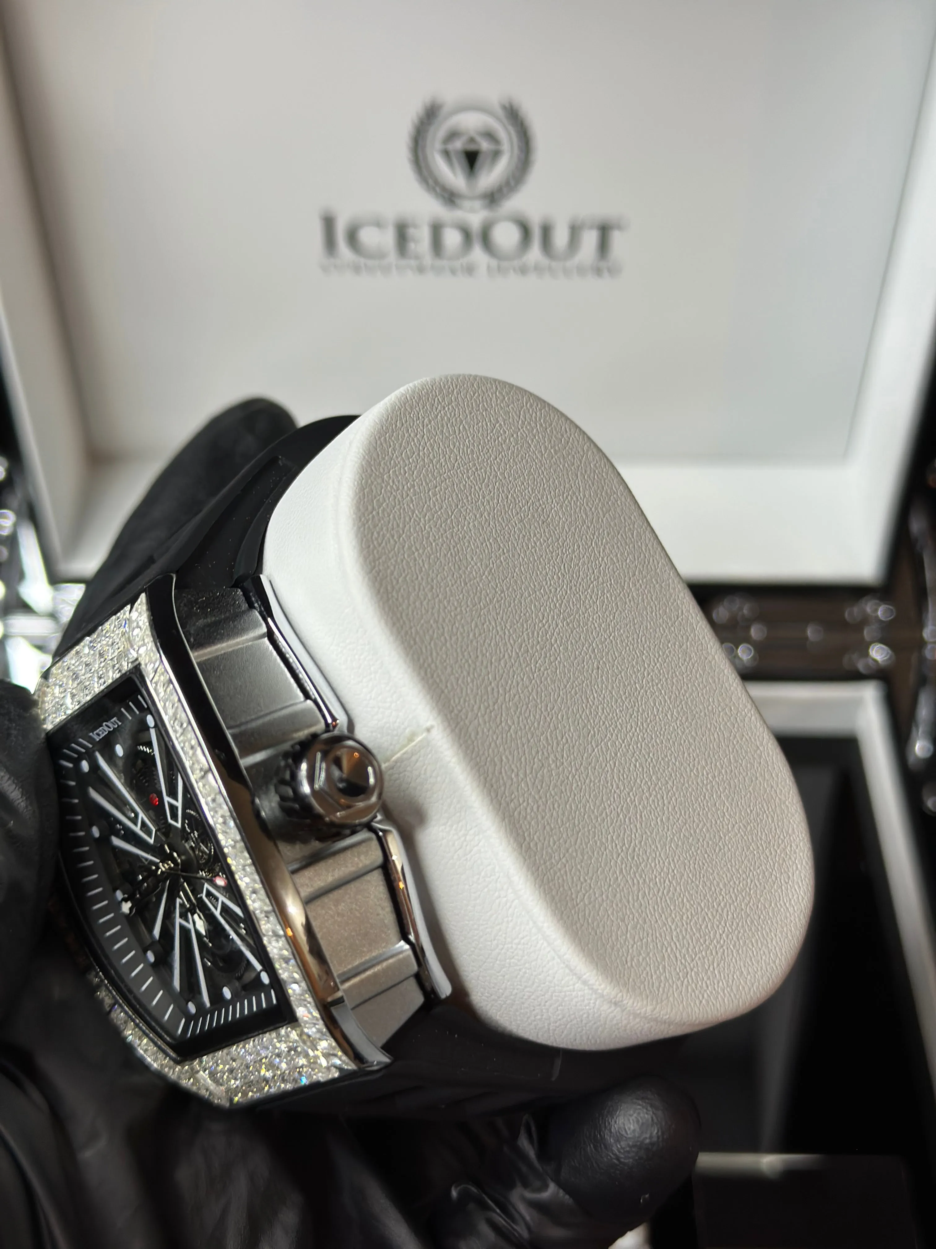 IcedOut Elite Baguette Watch - Black ice