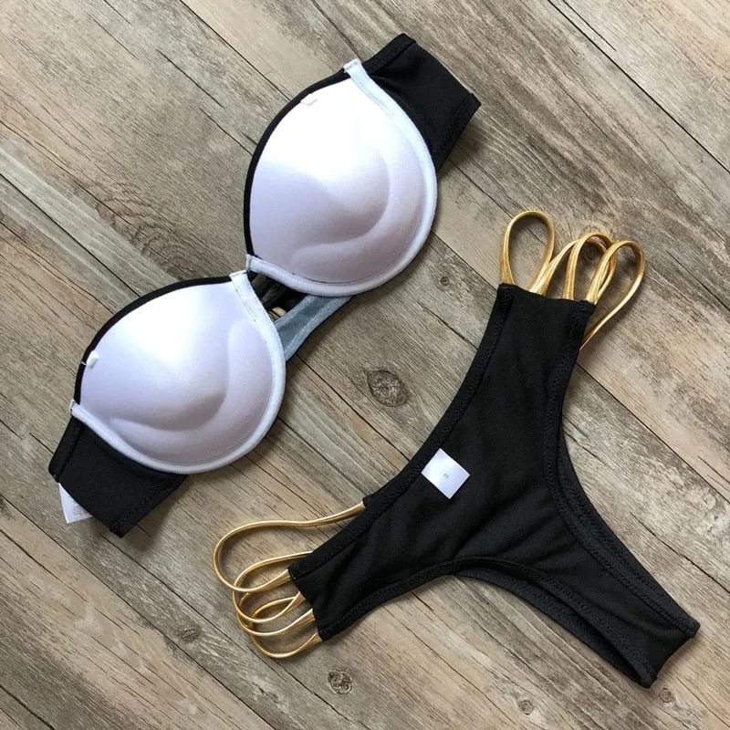 In Your Dreams Bandeau Bikini Sets