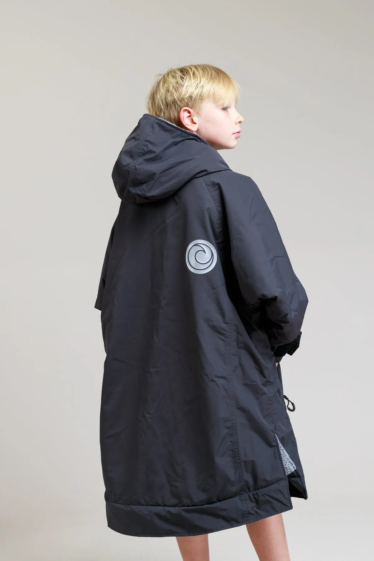 Kids Hard Shell Robe  - Black