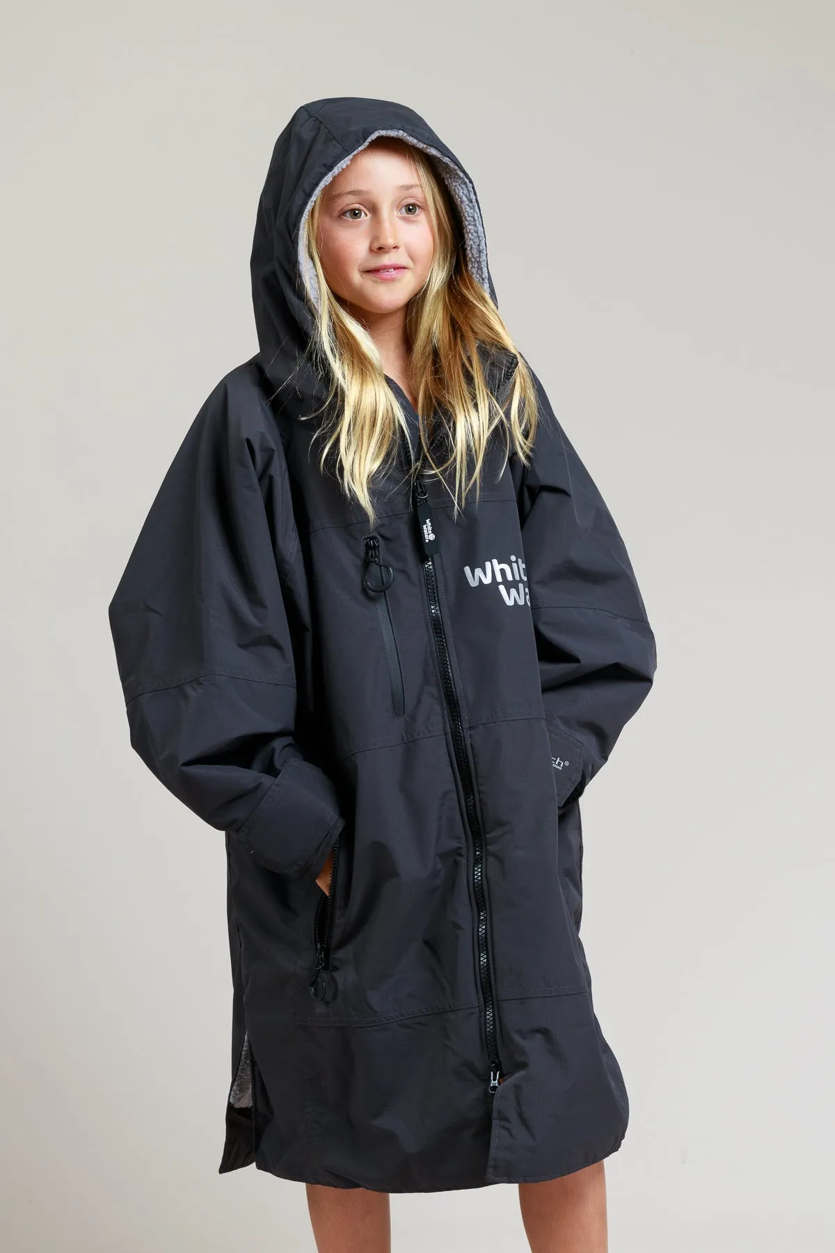 Kids Hard Shell Robe  - Black