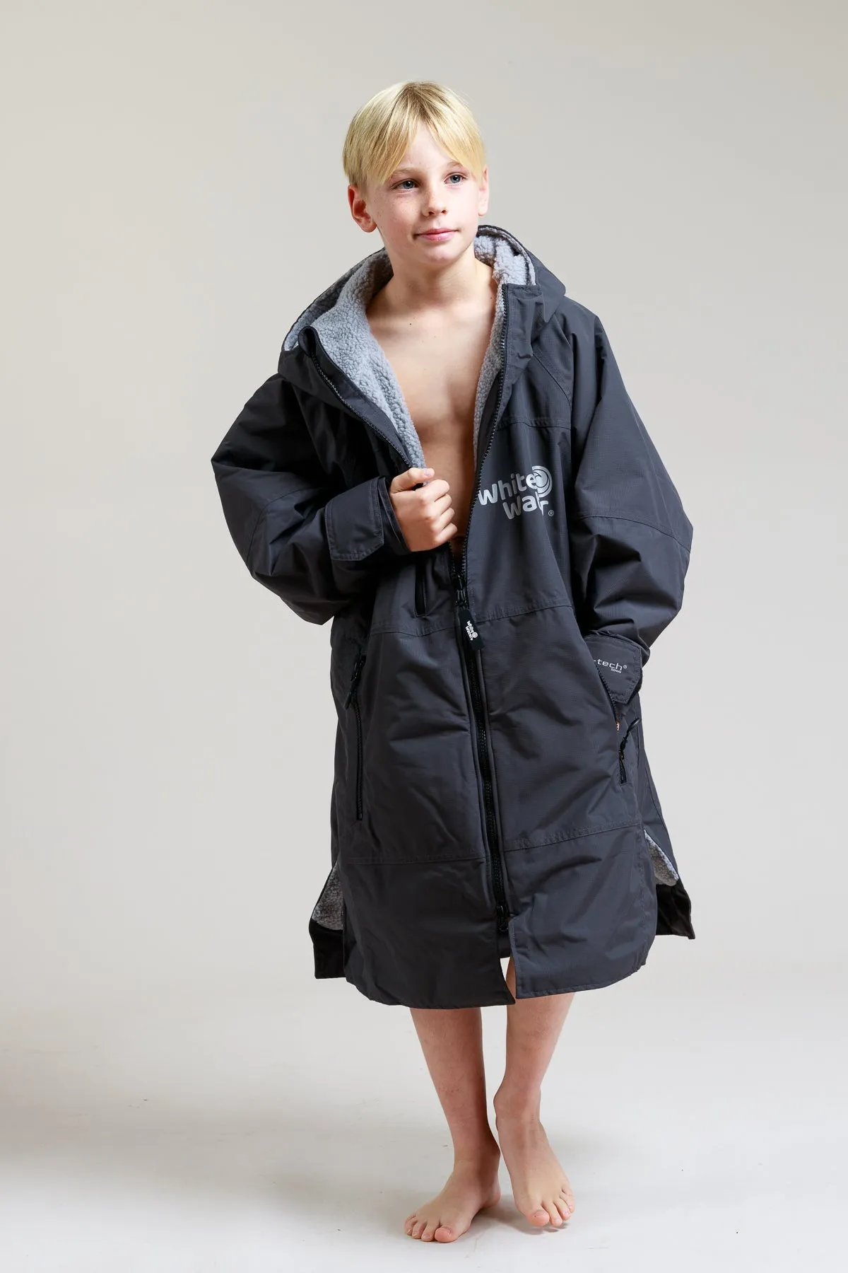 Kids Hard Shell Robe  - Black