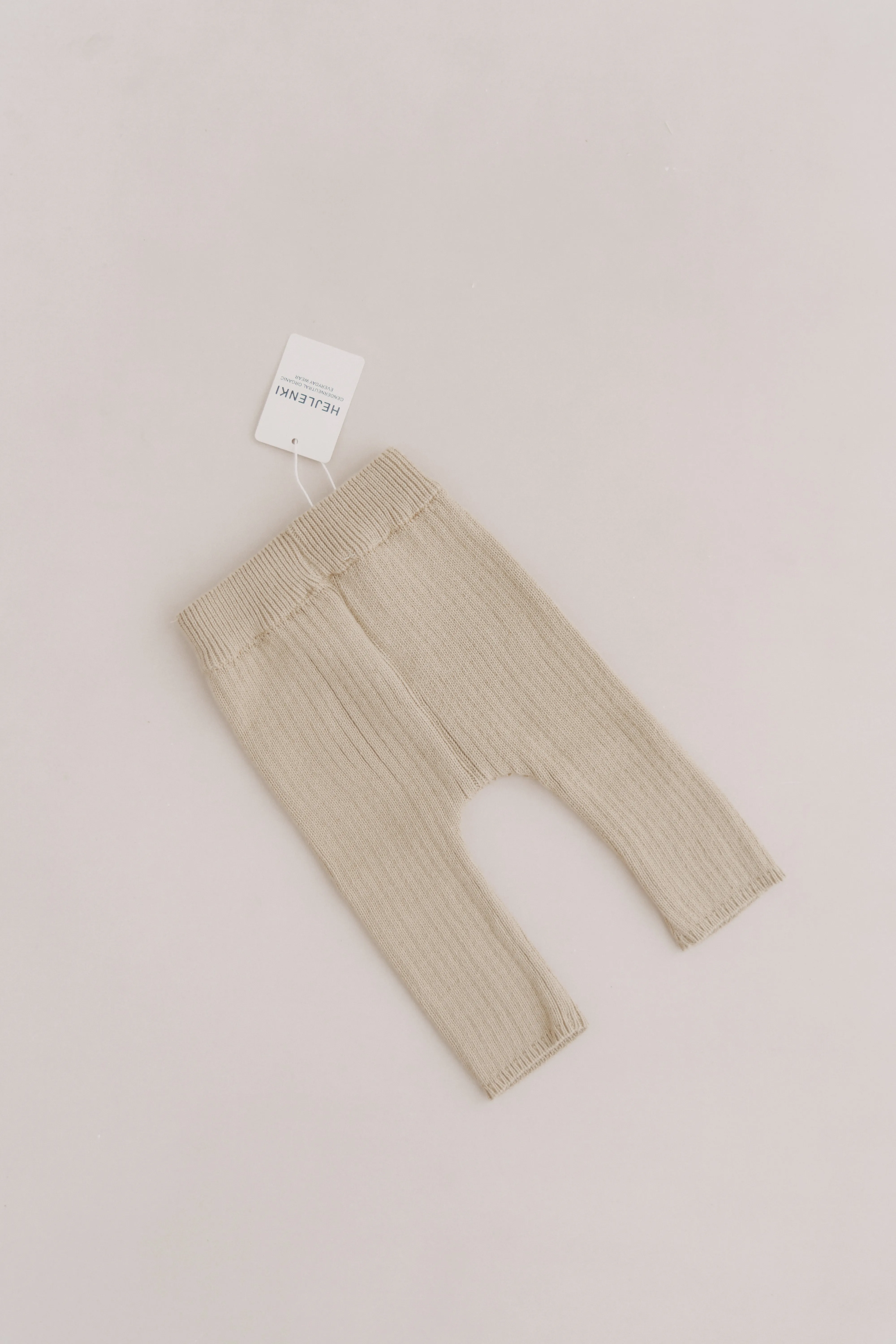KNITTED RIB LEGGINGS