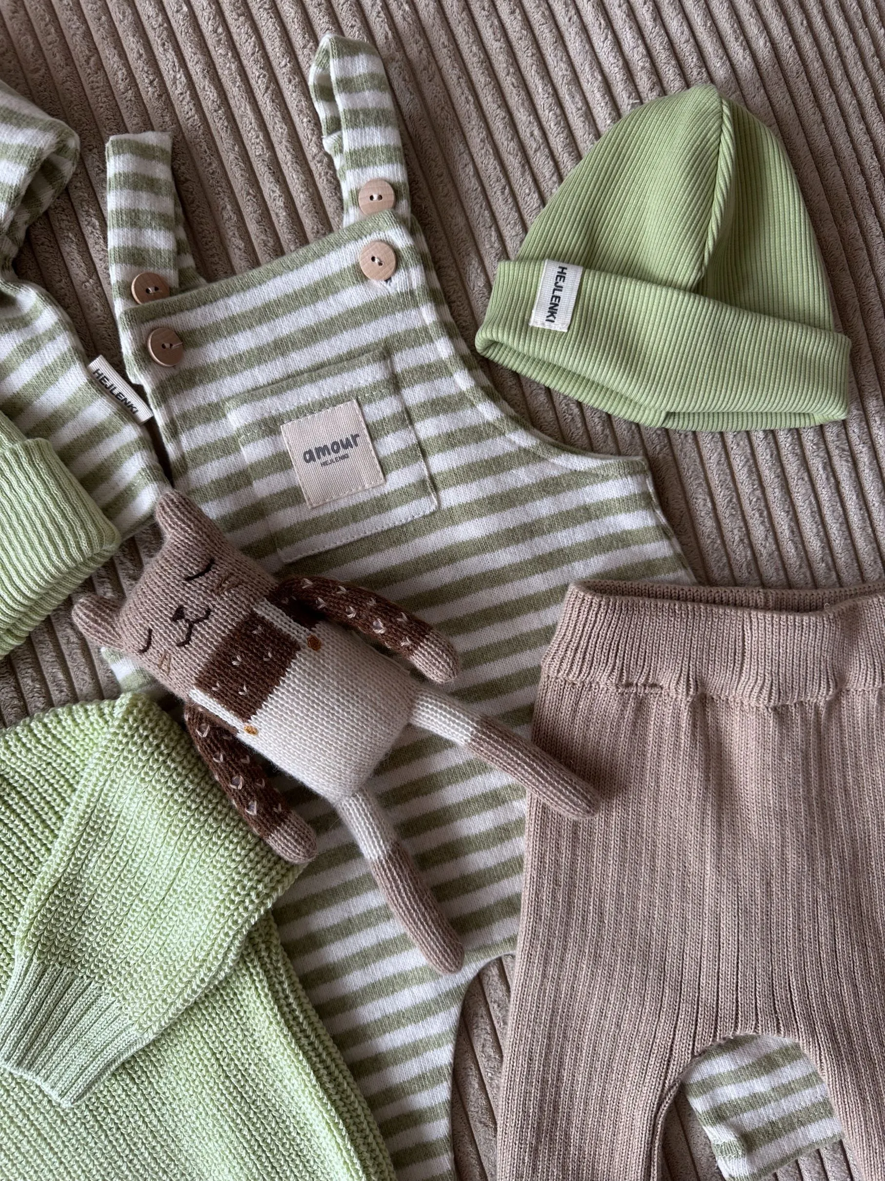 KNITTED RIB LEGGINGS