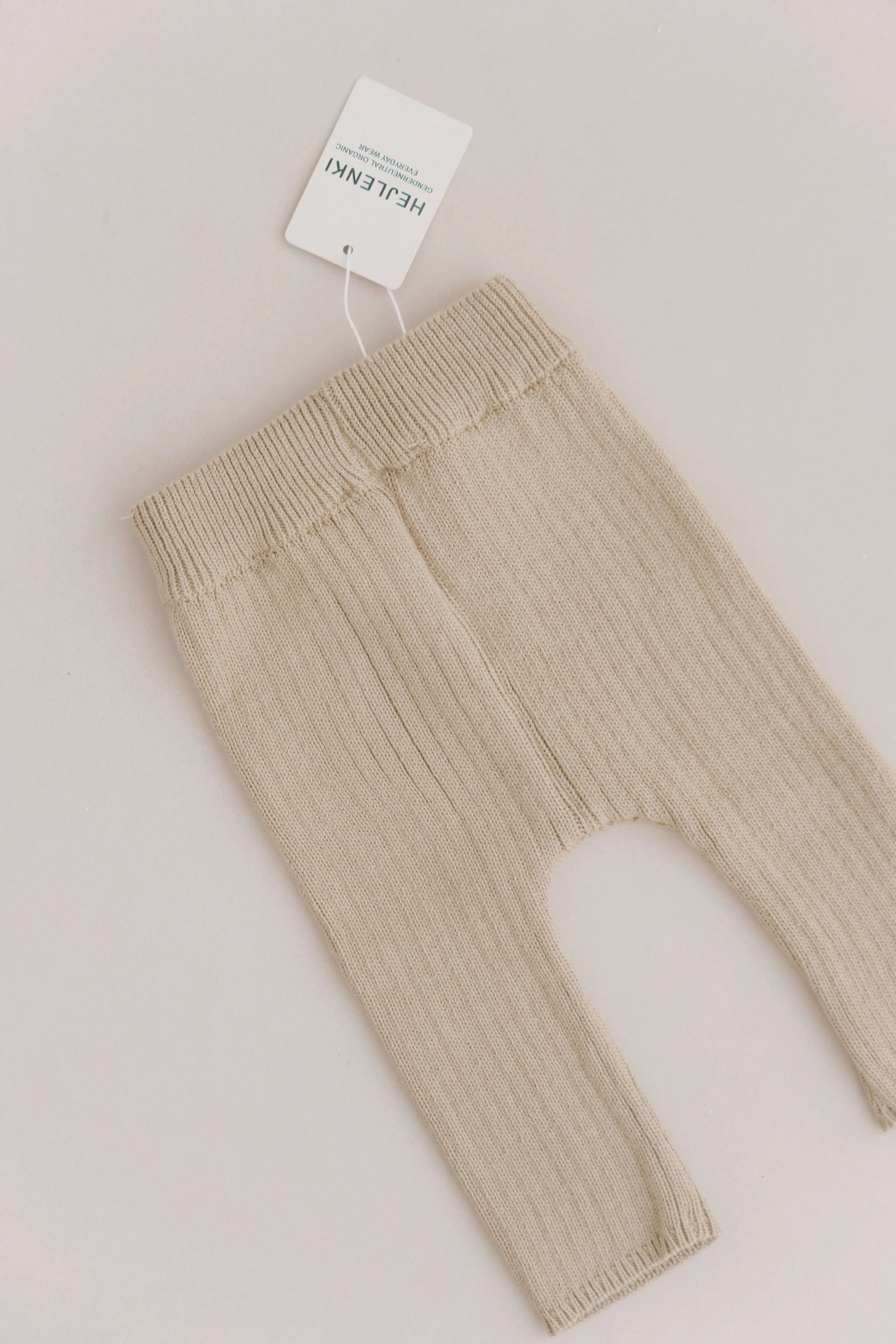 KNITTED RIB LEGGINGS