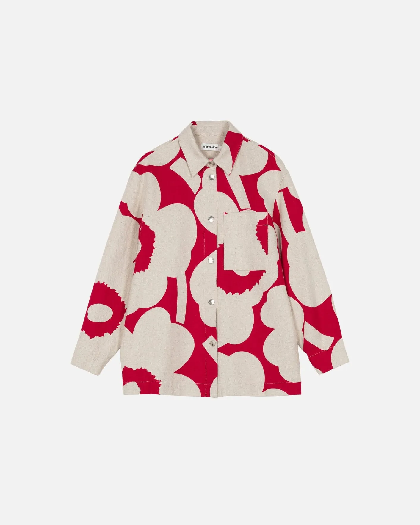 kulmat unikko - cotton linen overshirt (34)