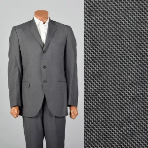 Large 1960s Gray Two Piece Suit