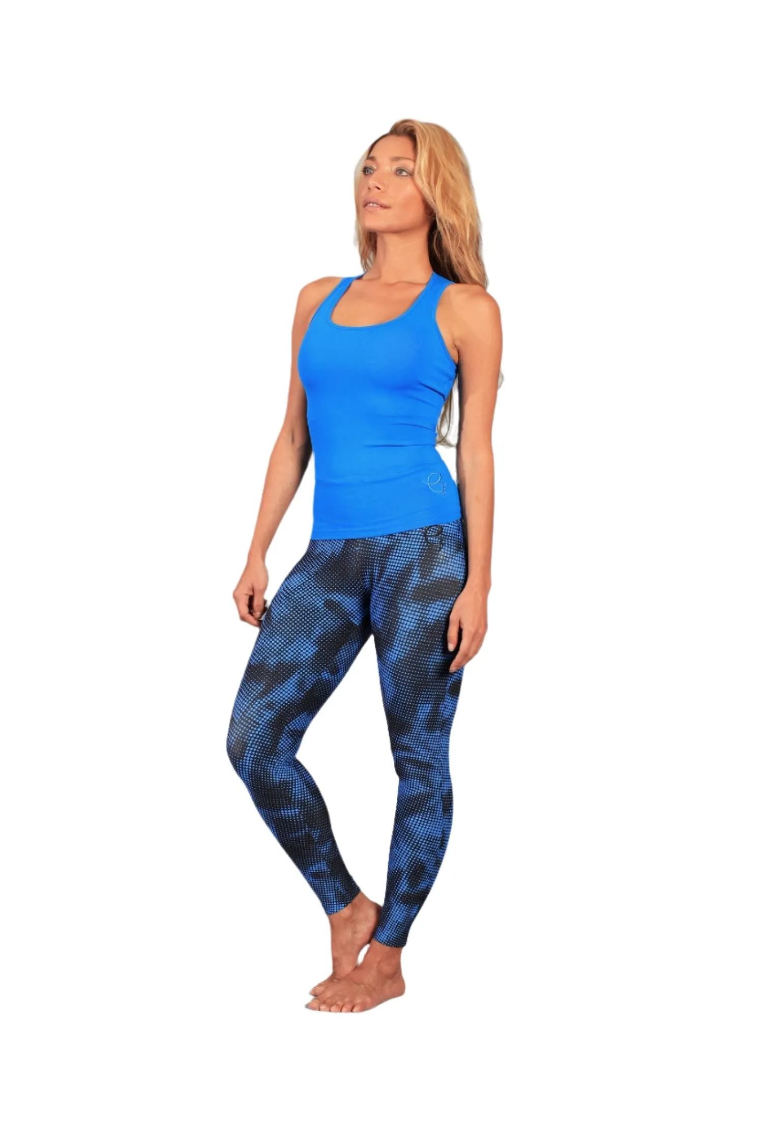 Last Chance! Equilibrium Activewear Corset Style Top LT1042 Royal