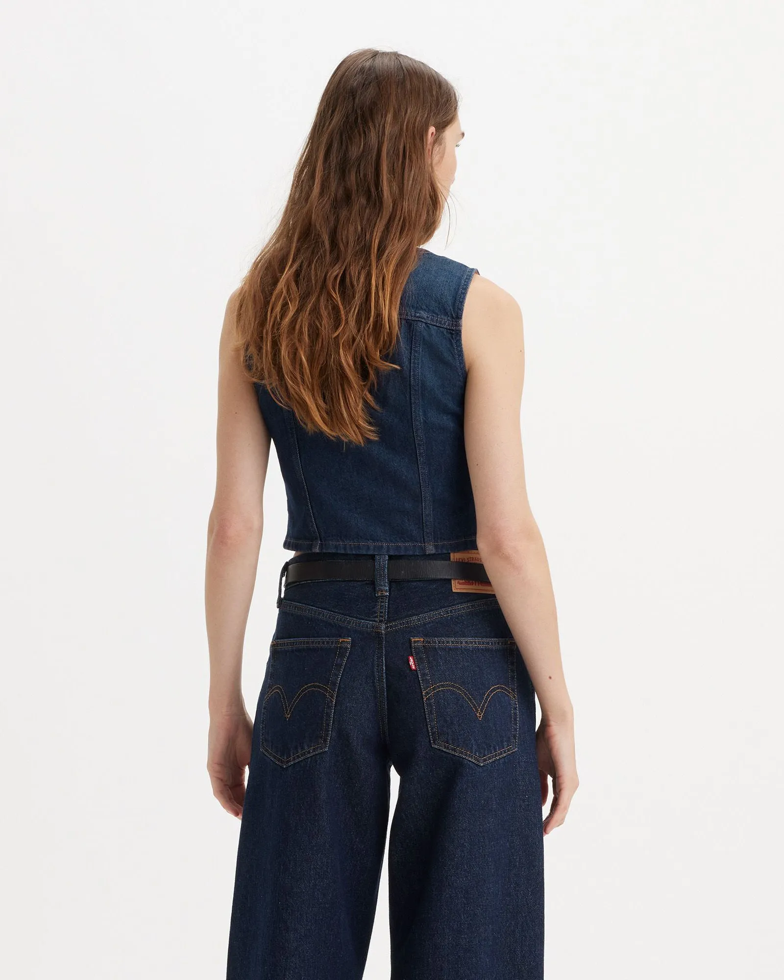 Levi's® Womens Bella Denim Corset - Dark Side Scrape