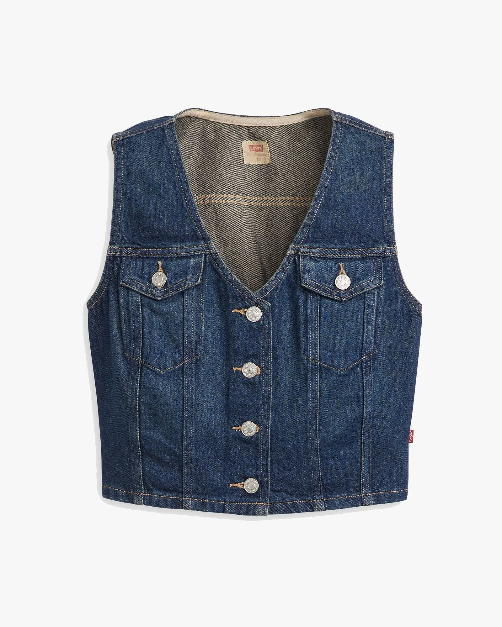Levi's® Womens Bella Denim Corset - Dark Side Scrape