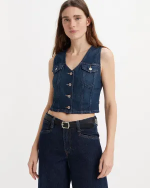 Levi's® Womens Bella Denim Corset - Dark Side Scrape