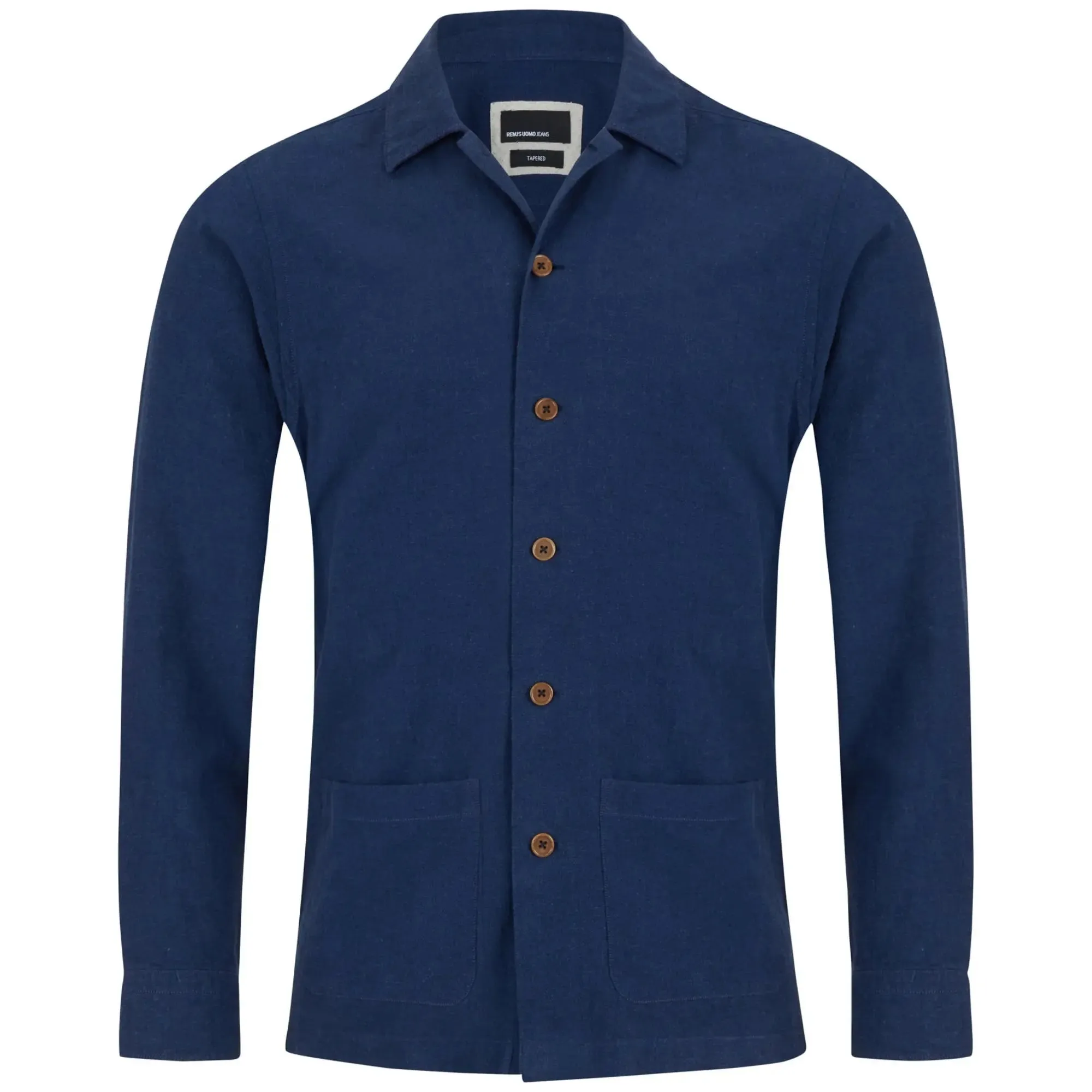 Linen Overshirt - Blue