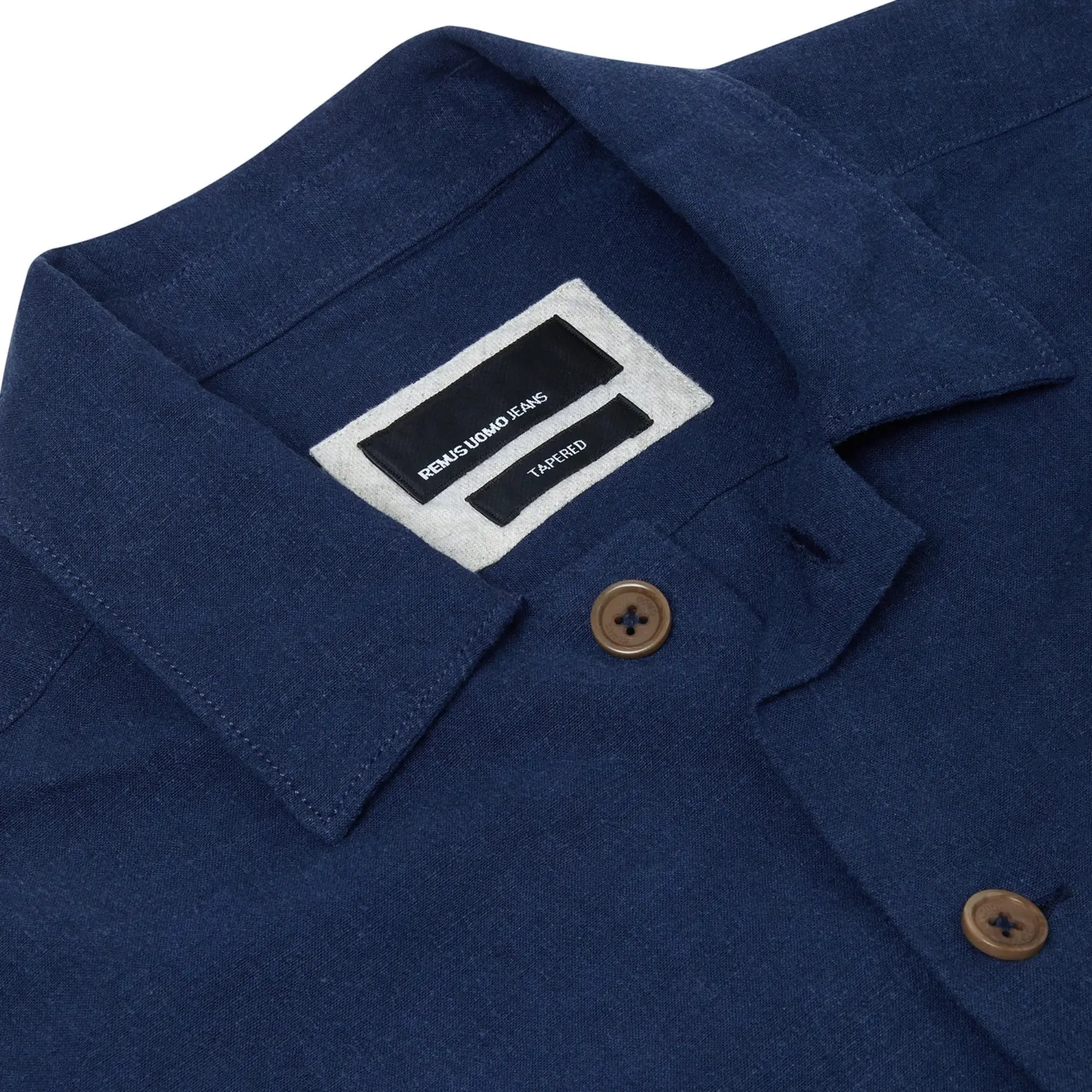 Linen Overshirt - Blue