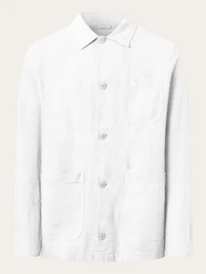 Linen overshirt - Bright White