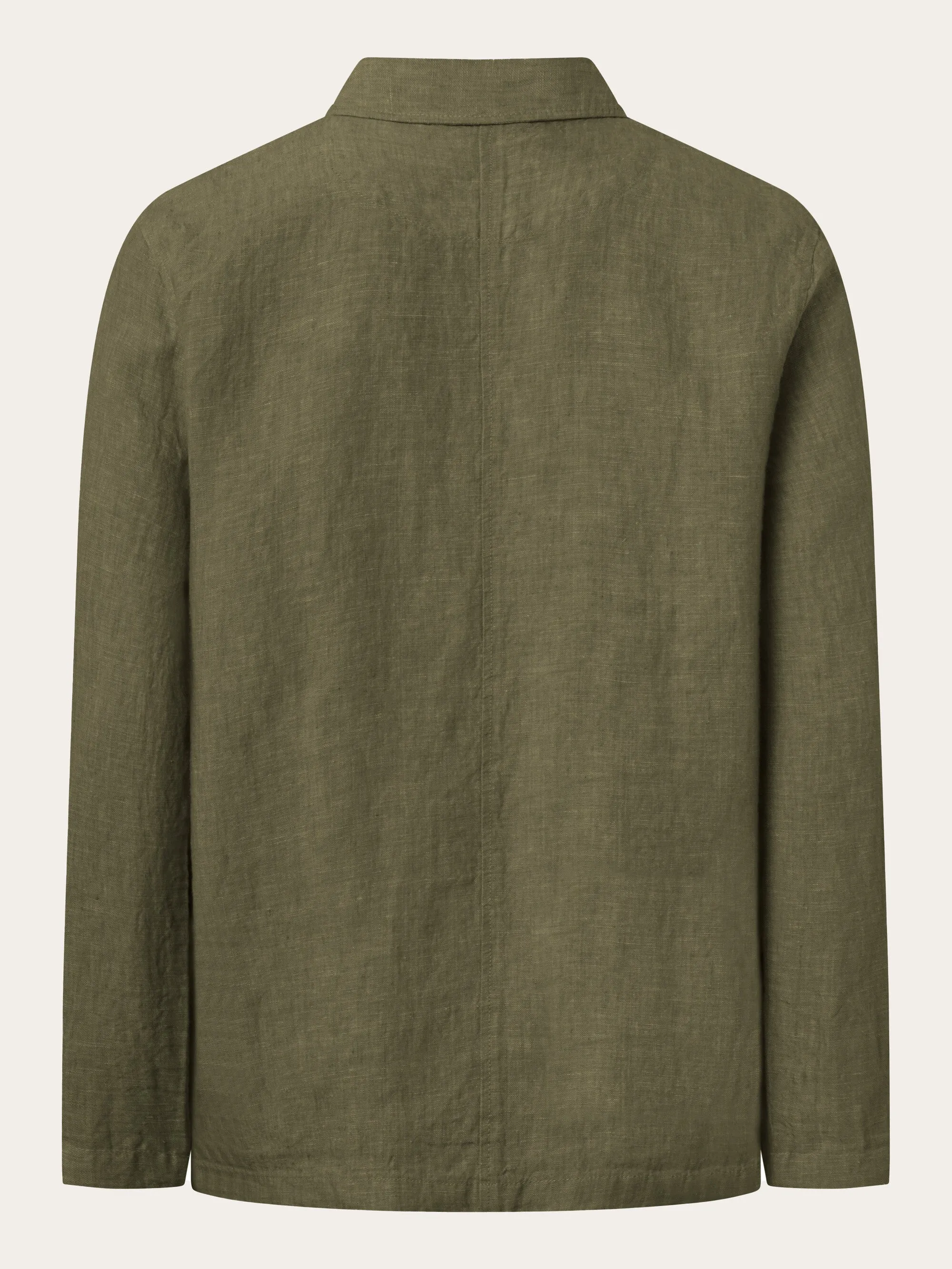 Linen overshirt - Burned Olive