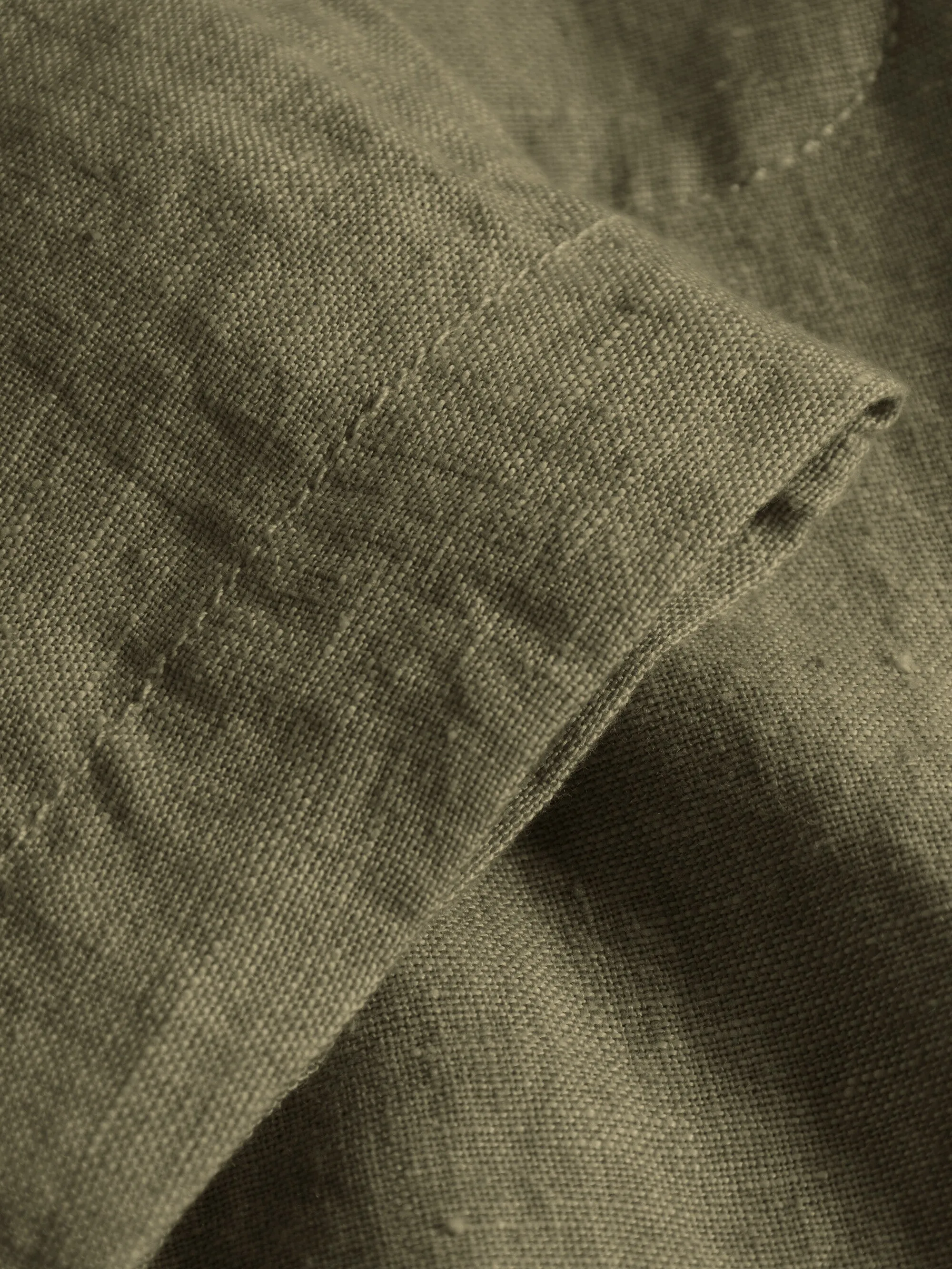 Linen overshirt - Burned Olive
