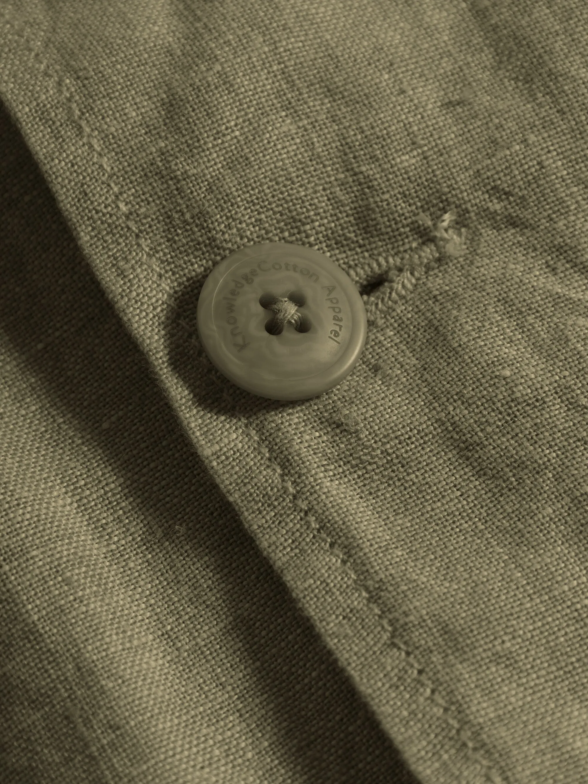 Linen overshirt - Burned Olive