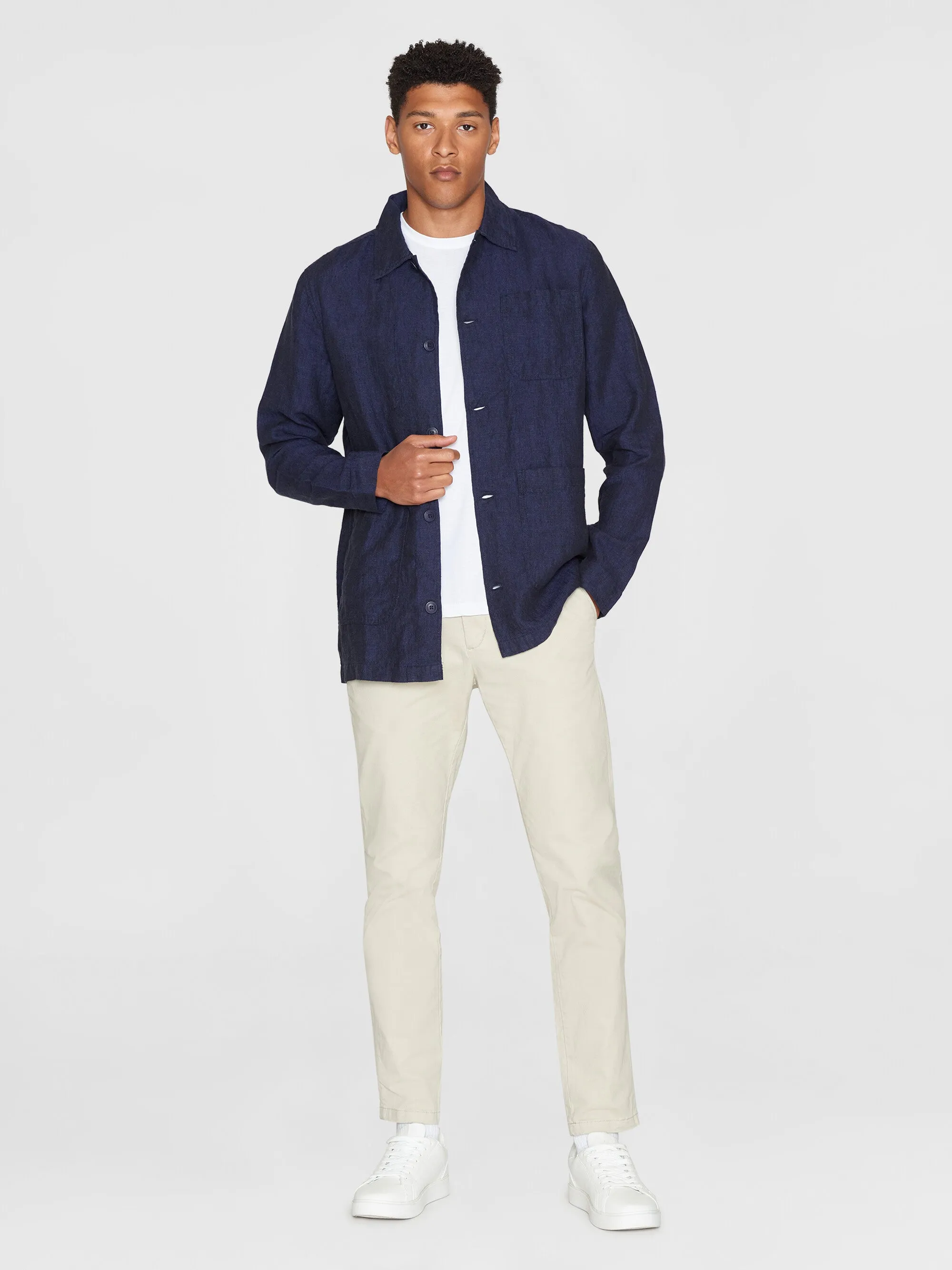 Linen overshirt - Total Eclipse