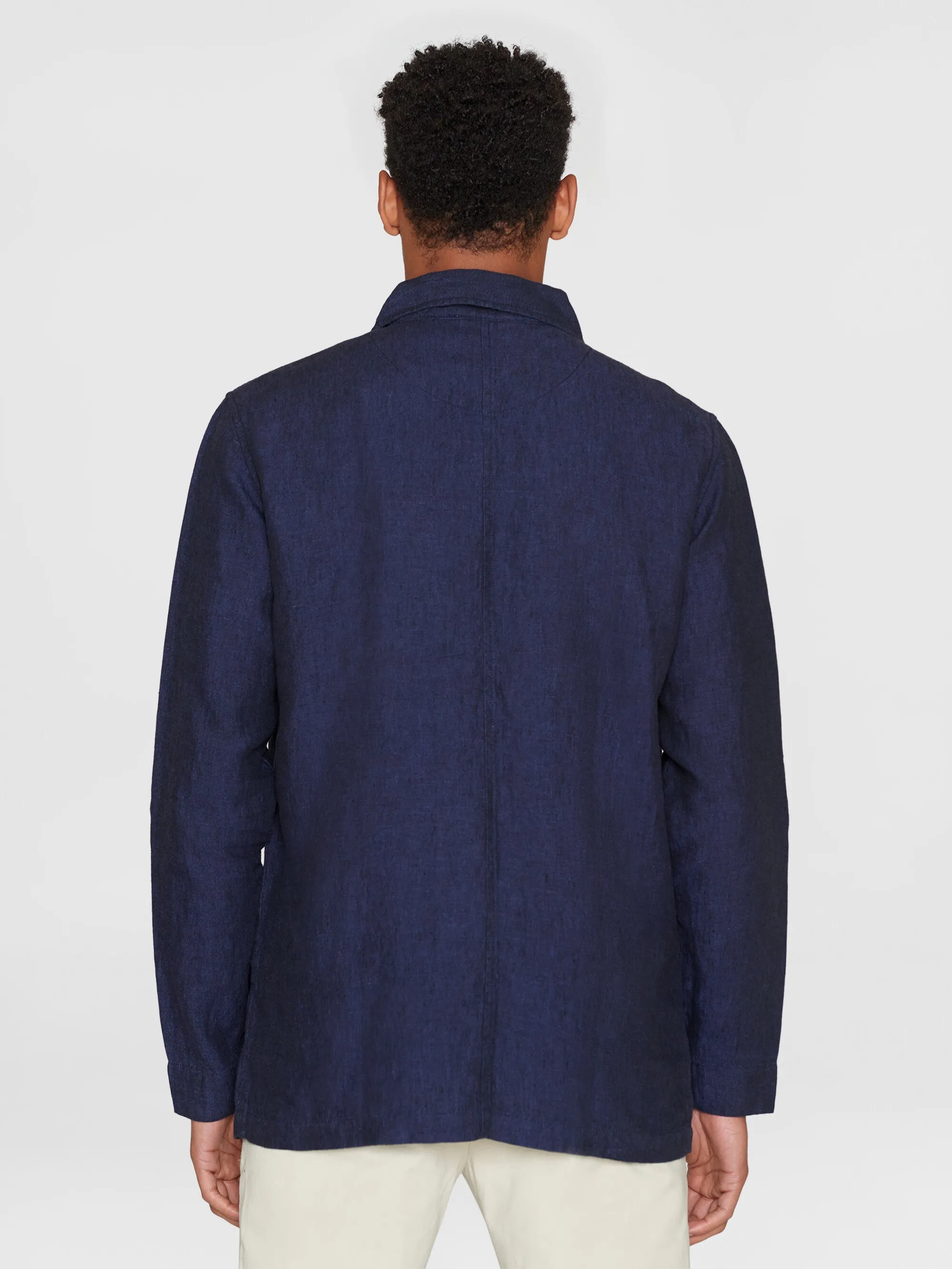 Linen overshirt - Total Eclipse