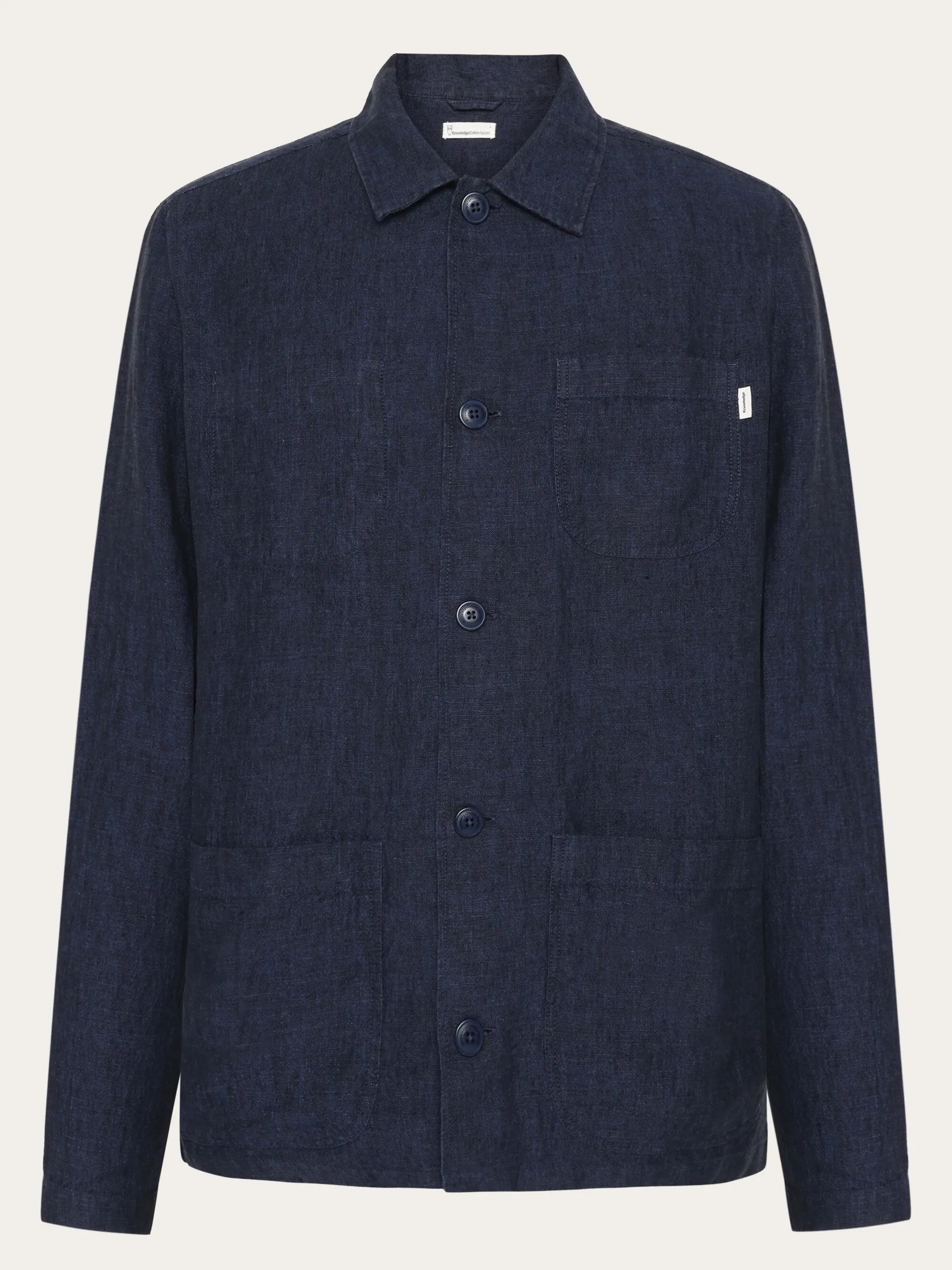 Linen overshirt - Total Eclipse