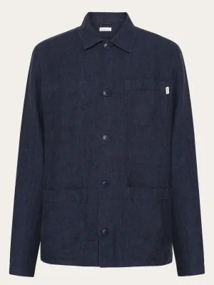 Linen overshirt - Total Eclipse