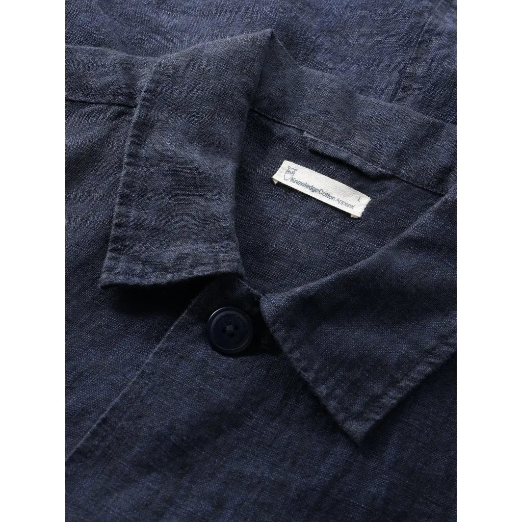 Linen overshirt - Yarndyed - Total Eclipse