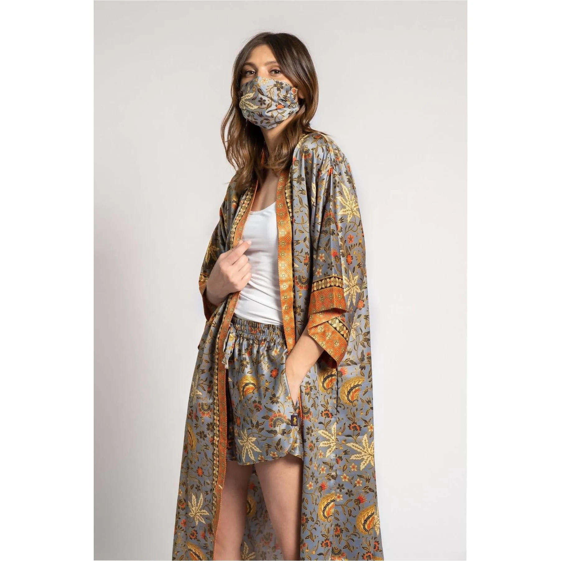 Long Silk Robe