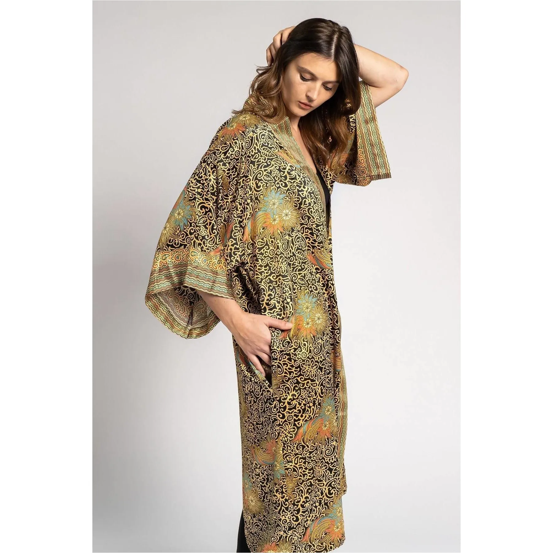 Long Silk Robe