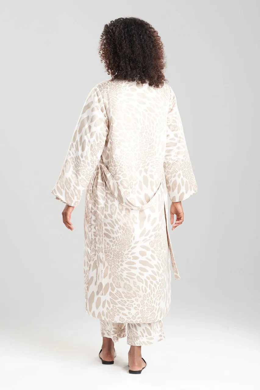 Luxe Leopard Puffer Robe
