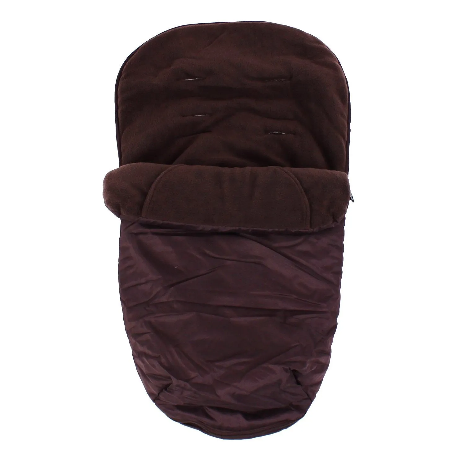 Luxury Fleece Lined Footmuff Pouches For Britax Verve - Brown