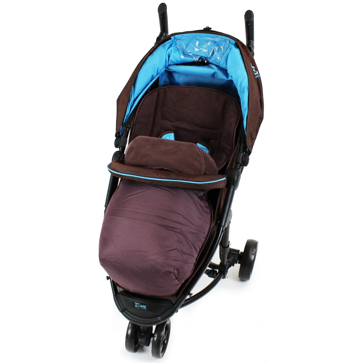 Luxury Fleece Lined Footmuff Pouches For Britax Verve - Brown