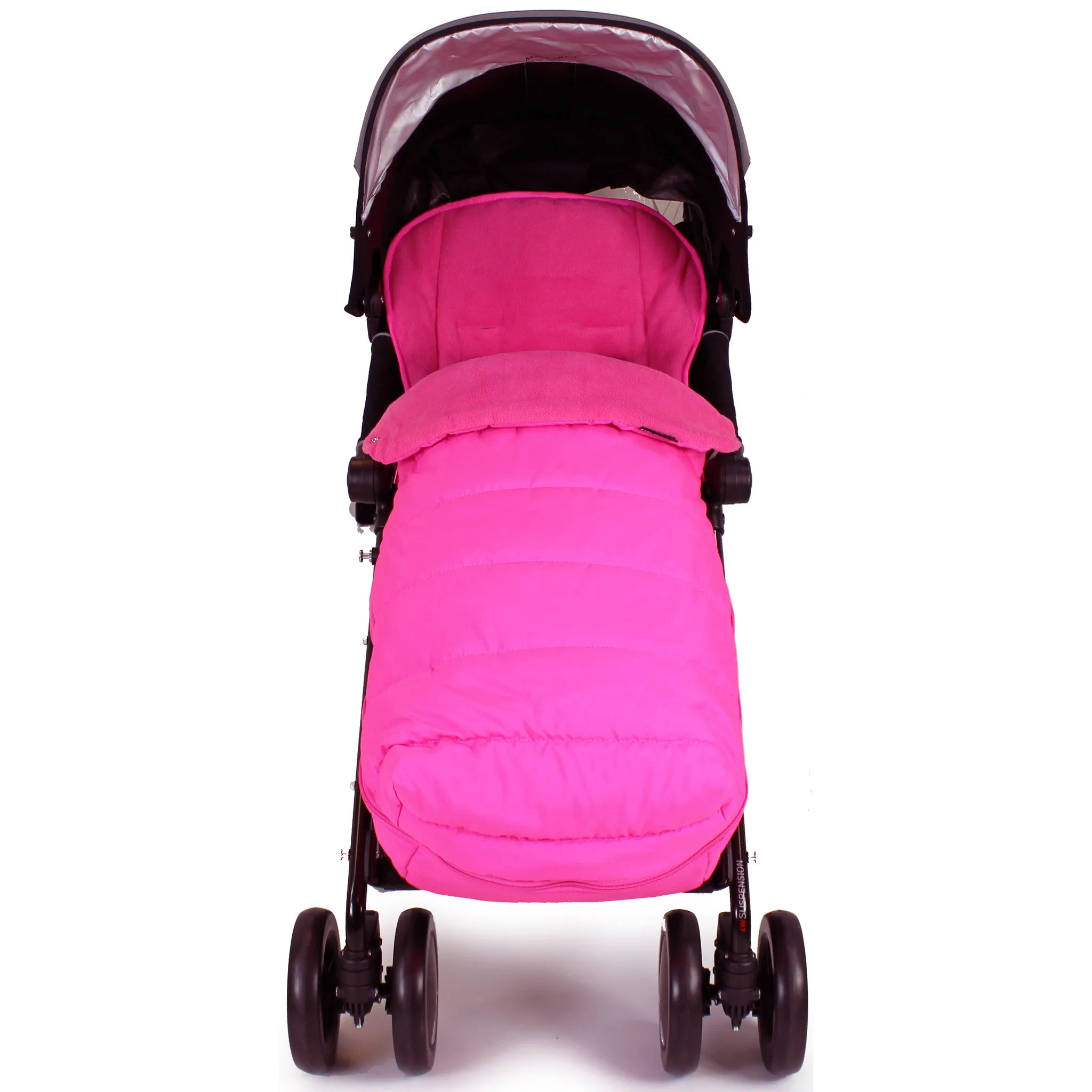 Luxury Padded Footmuff Liner - Raspberry Pink Fit Maclaren Quest Triumph Techno