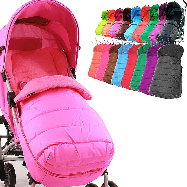 Luxury Padded Footmuff Liner - Raspberry Pink Fit Maclaren Quest Triumph Techno