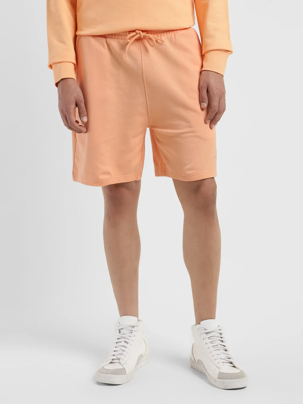 Men's Peach Regular Fit Shorts