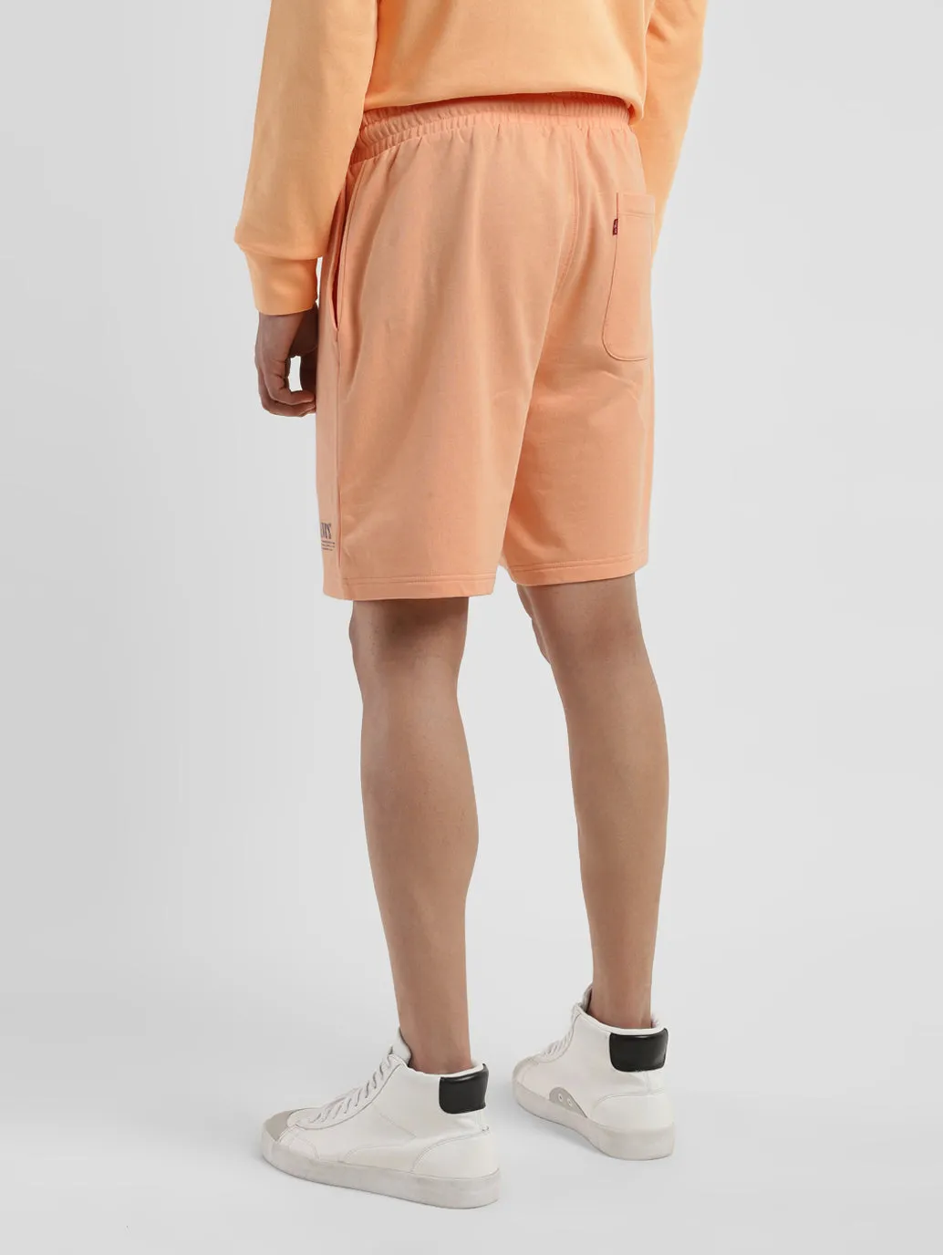 Men's Peach Regular Fit Shorts
