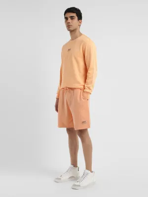 Men's Peach Regular Fit Shorts